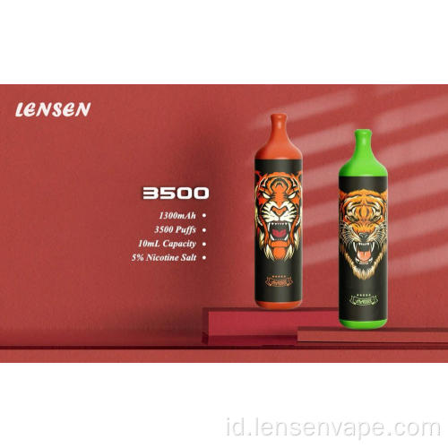 3500puffs Pod Vape sekali pakai dengan e-rokok 1.300mAh E-rokok